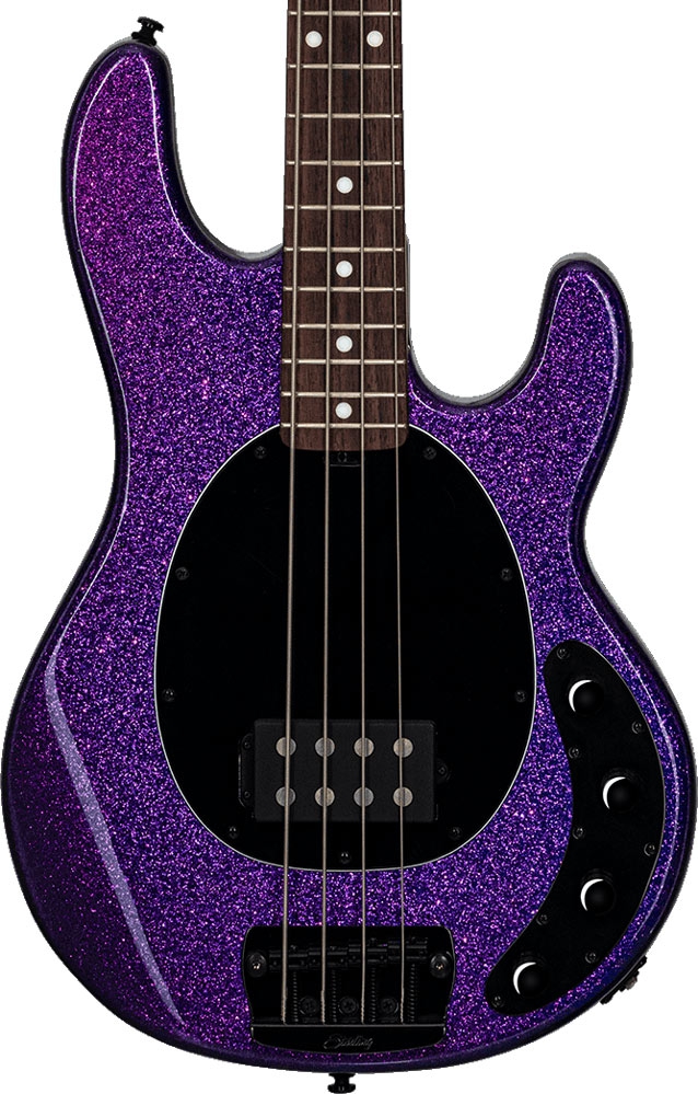 Sterling by Music Man StingRay Ray34 Purple Sparkle