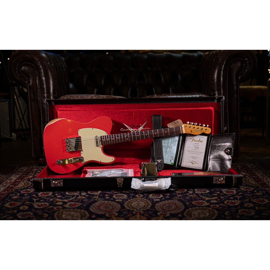 Fender Custom Shop 1963 Telecaster Relic RW Fiesta Red