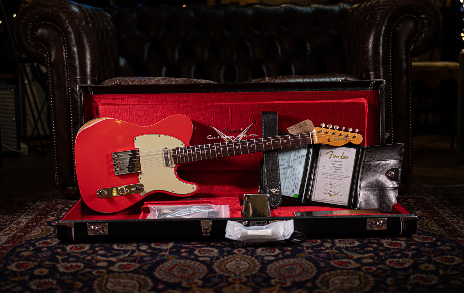 Fender Custom Shop 1963 Telecaster Relic RW Fiesta Red