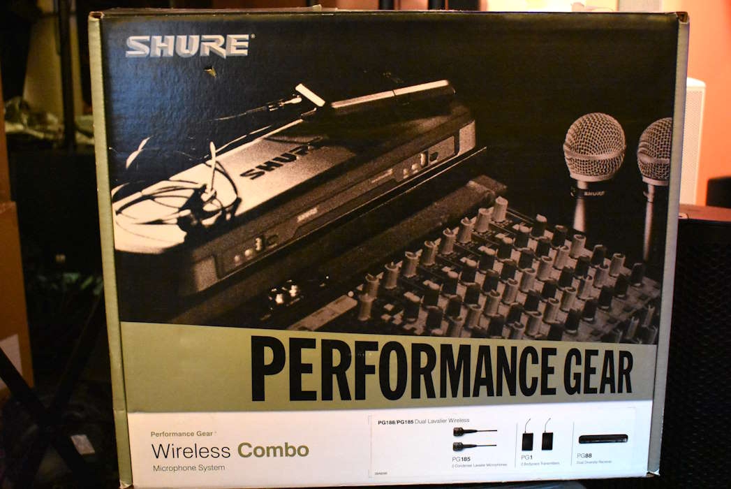 Shure PG188-pg185 combo M10 Draadloos systeem B Stock