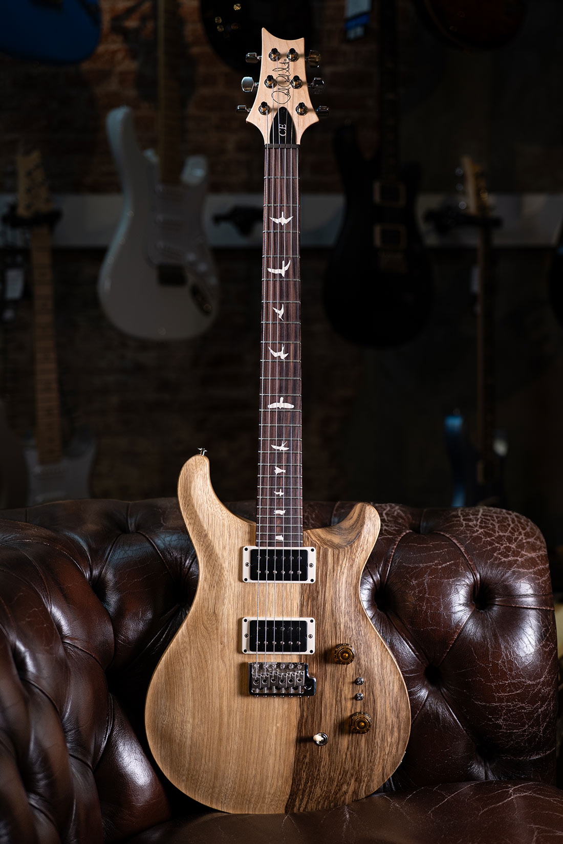 PRS CE24-08 Black Limba Limited Edition Natural