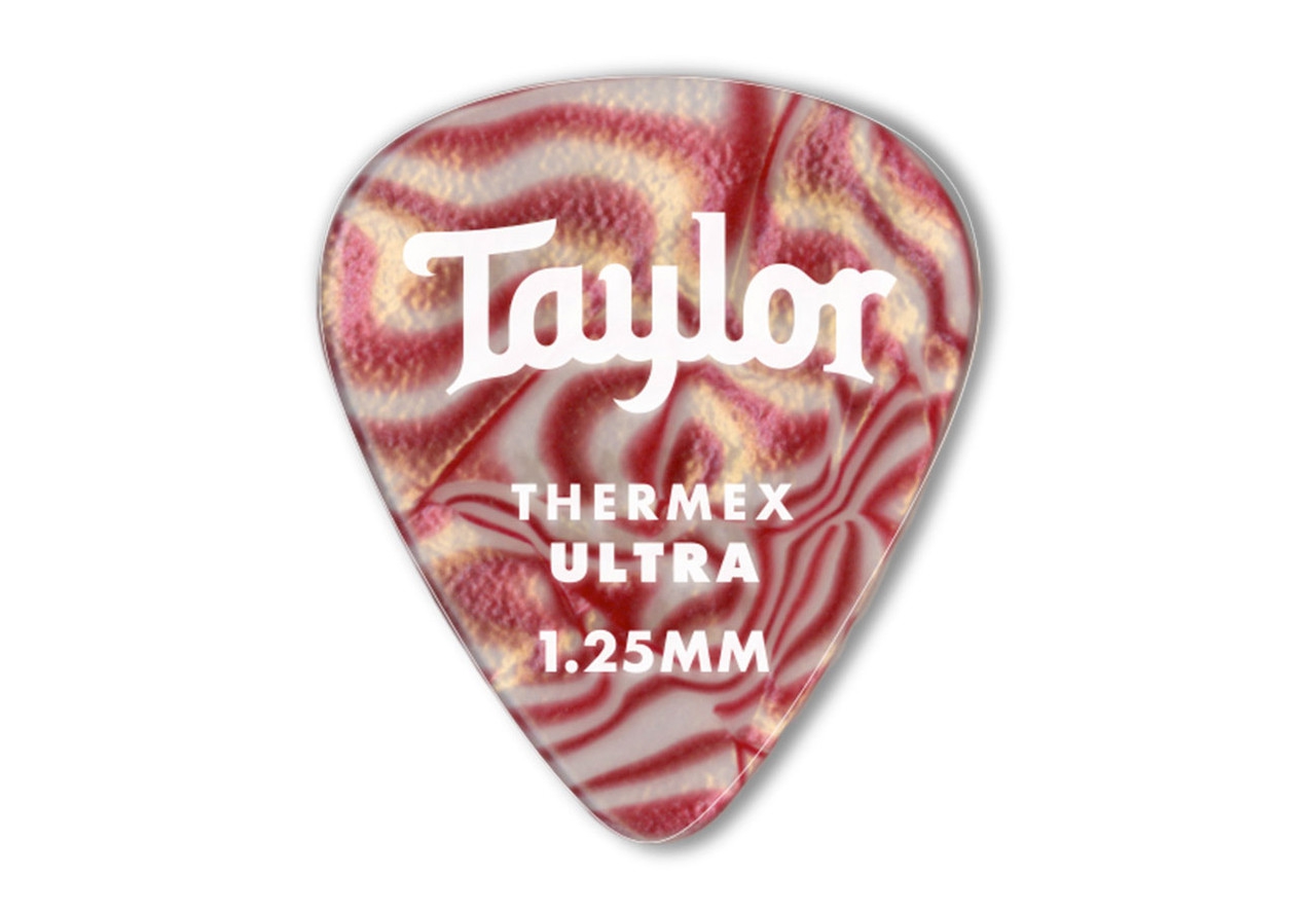 Taylor Premium 351 Thermex Ultra Picks 1.25 Ruby Swirl 6-Pack