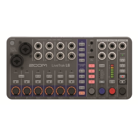 Zoom LiveTrak L6 Digital mixer Recorder