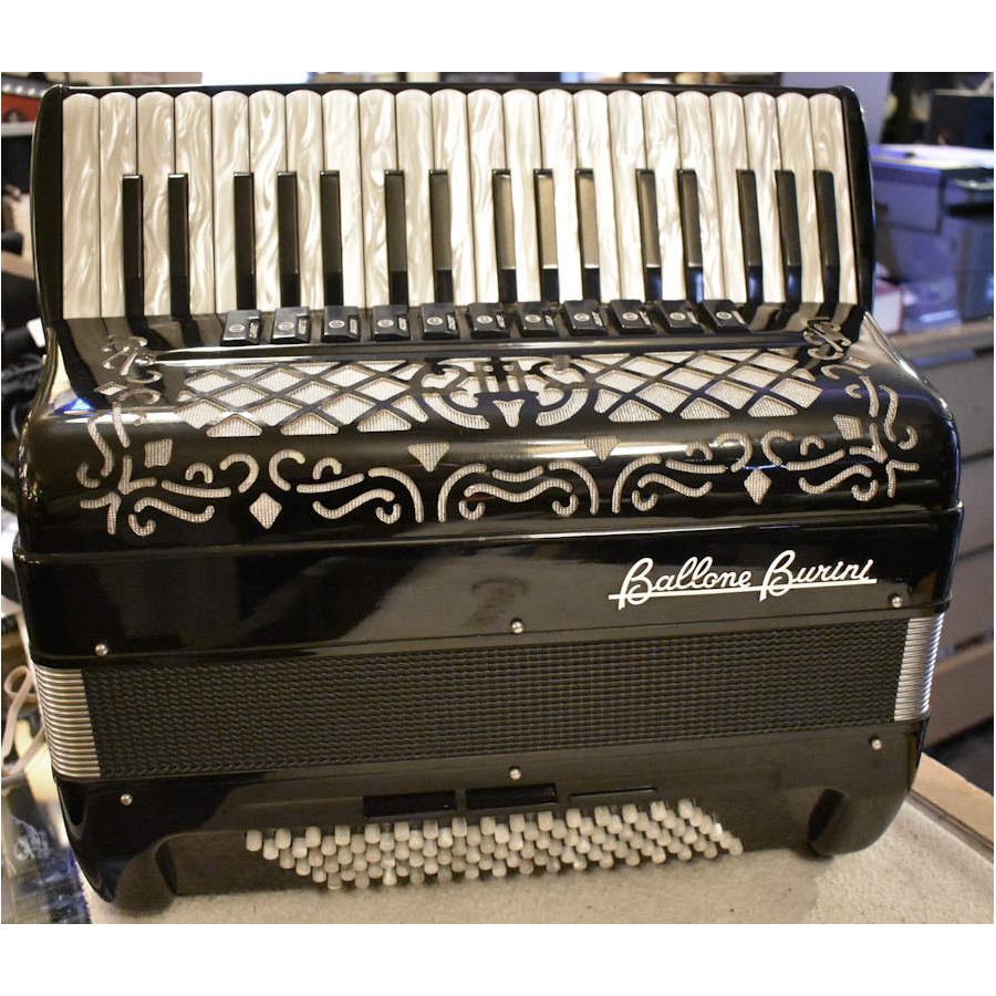 Ballone Burini 96Bas 4 korig Accordeon zwart