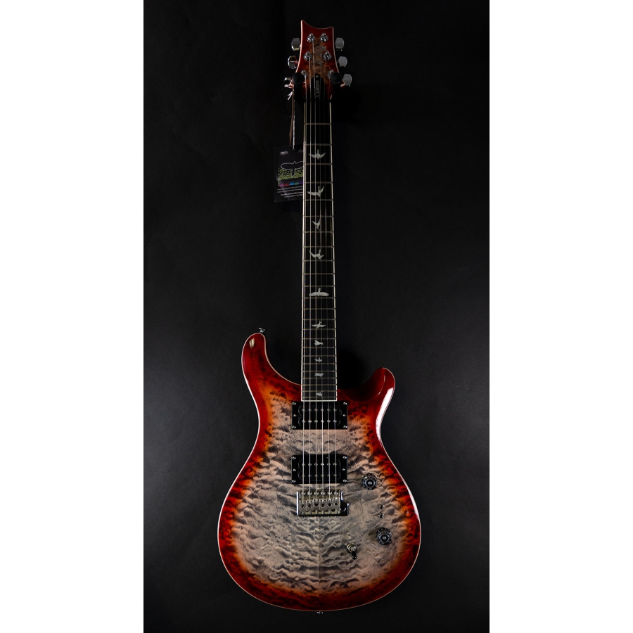 PRS SE Custom 24-08 CG Quilt Charcoal Cherry Burst