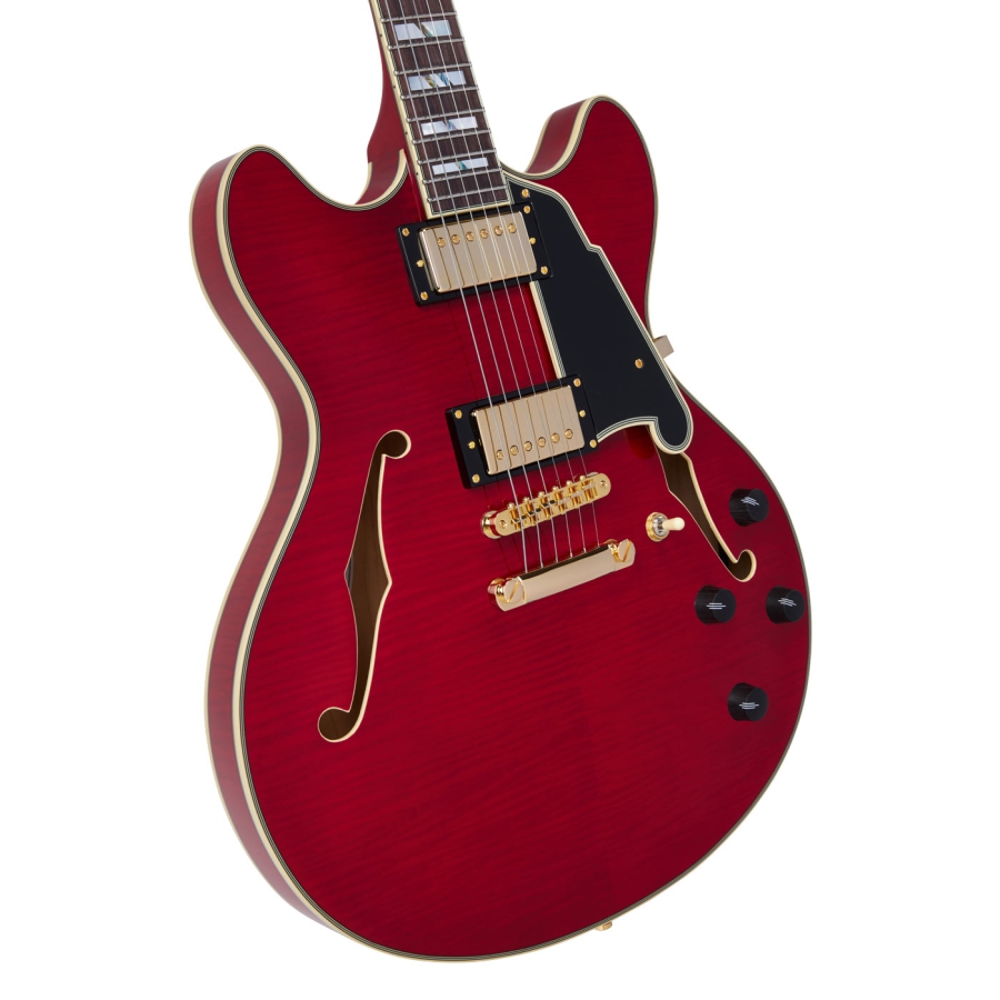 DAngelico Excel DC Trans Cherry