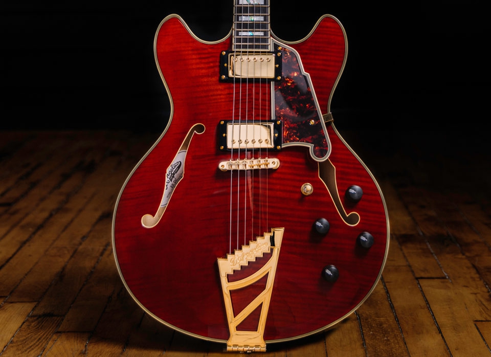 DAngelico Excel DC Trans Cherry