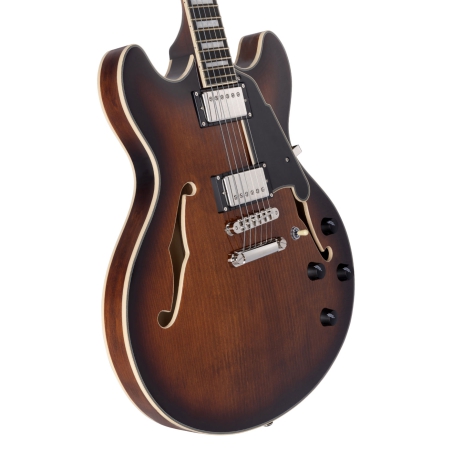 DAngelico Premier DC Brown Burst