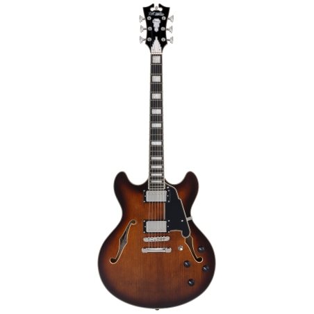 DAngelico Premier DC Brown Burst