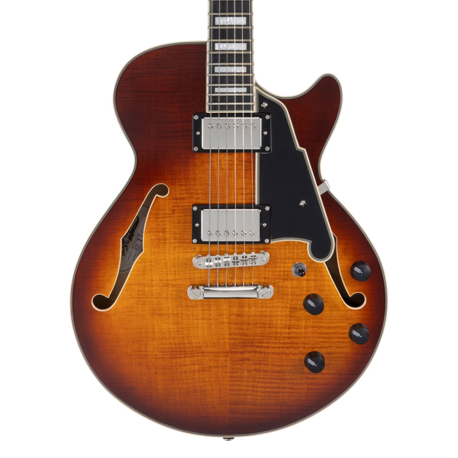 DAngelico Premier SS Dark Iced Tea Burst