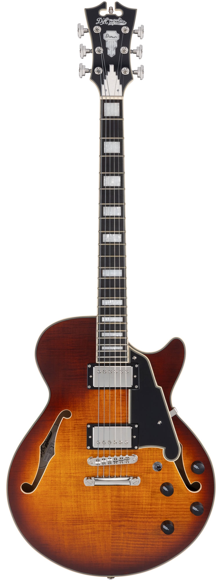 DAngelico Premier SS Dark Iced Tea Burst